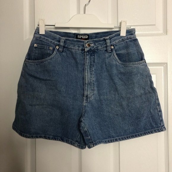 Speed Vintage Shorts High Rise Jean Shorts 13/14 - Picture 1 of 4